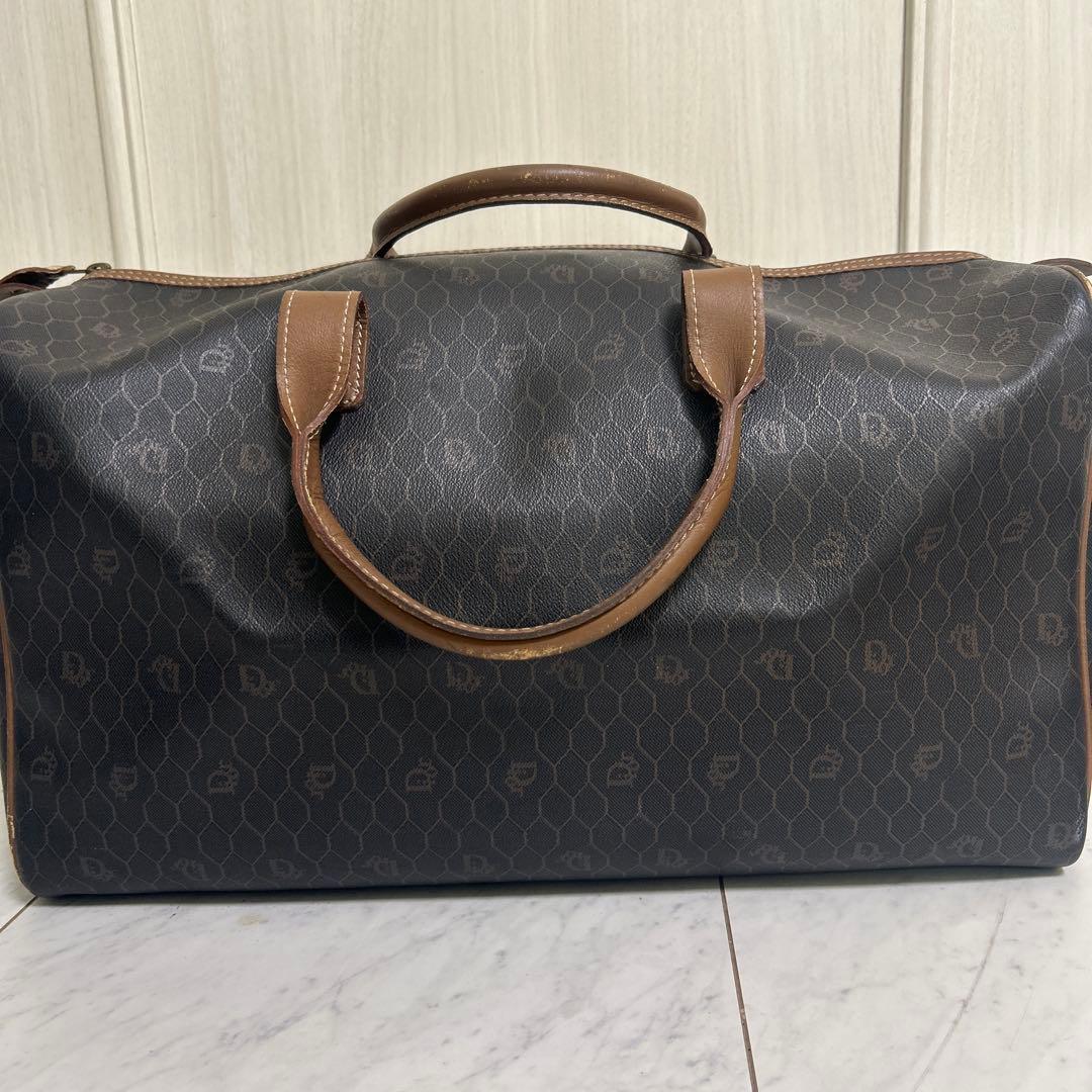 クリスチャンディオール ボストンバック ハニカム柄 PVC 大容量