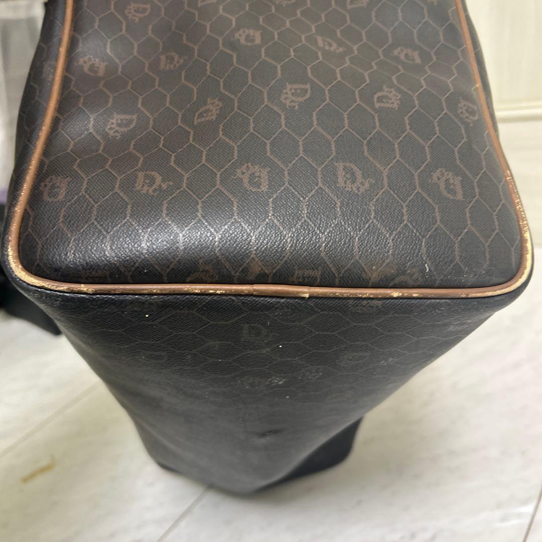 クリスチャンディオール ボストンバック ハニカム柄 PVC 大容量