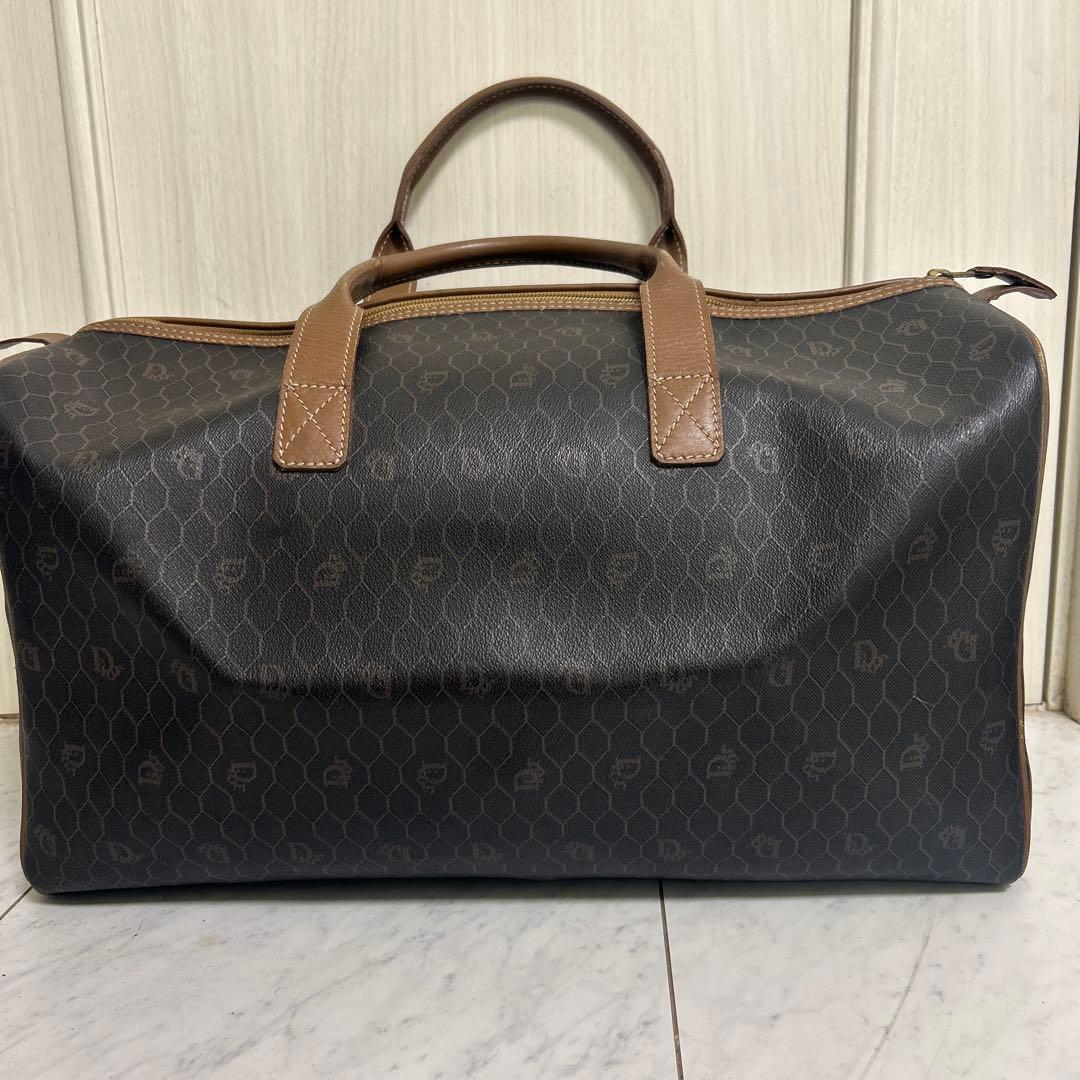 クリスチャンディオール ボストンバック ハニカム柄 PVC 大容量