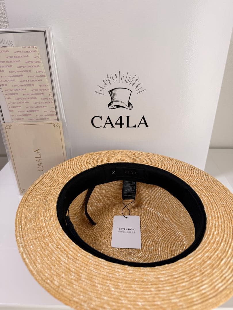 【新品】CA4LA OLD NEW 5 ハット カンカン帽