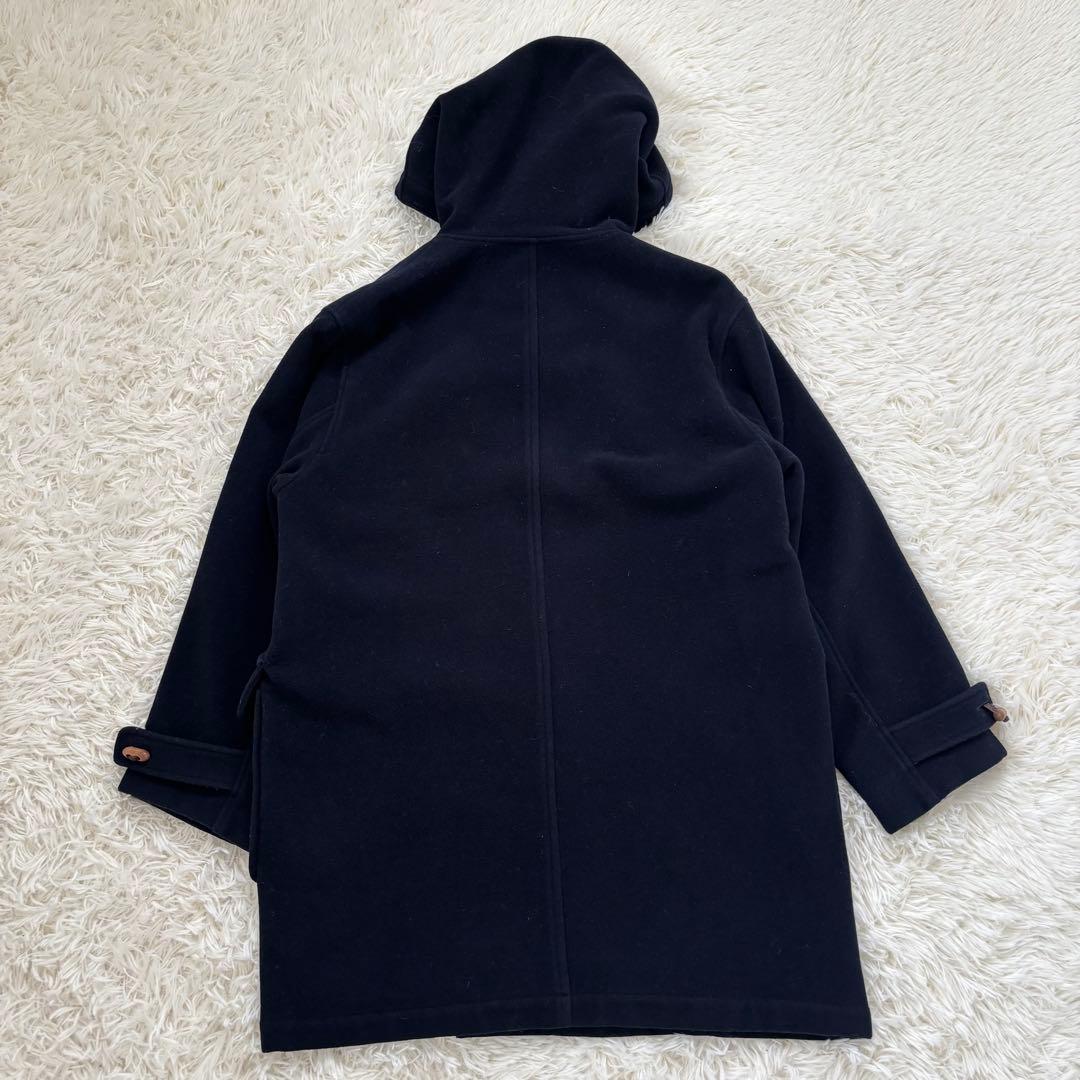 バーバリーノバチェック ウール ダッフルコートキッズ150 レディースSネイビー