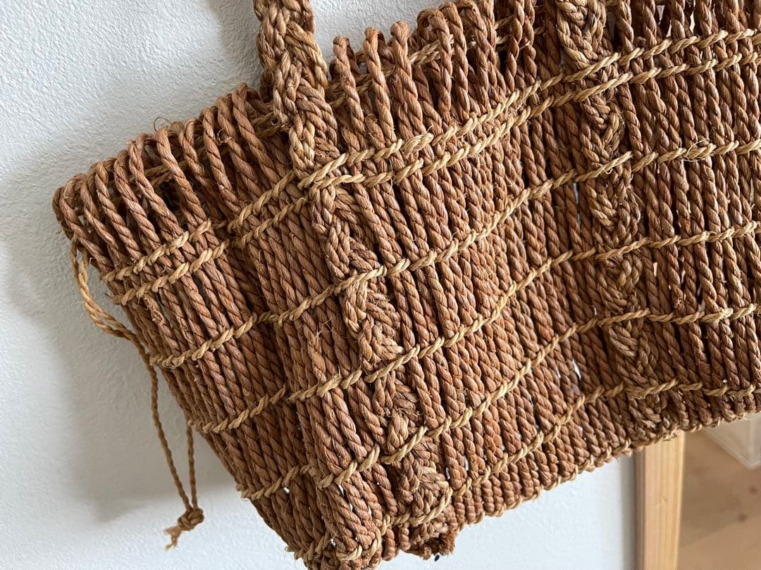 最終価格　エフスタイル　Fスタイル　シナ縄かごバッグ