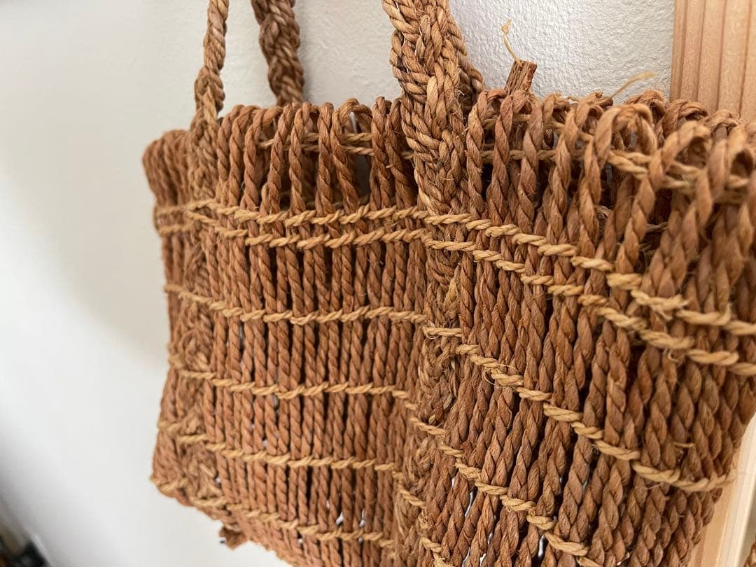 最終価格　エフスタイル　Fスタイル　シナ縄かごバッグ