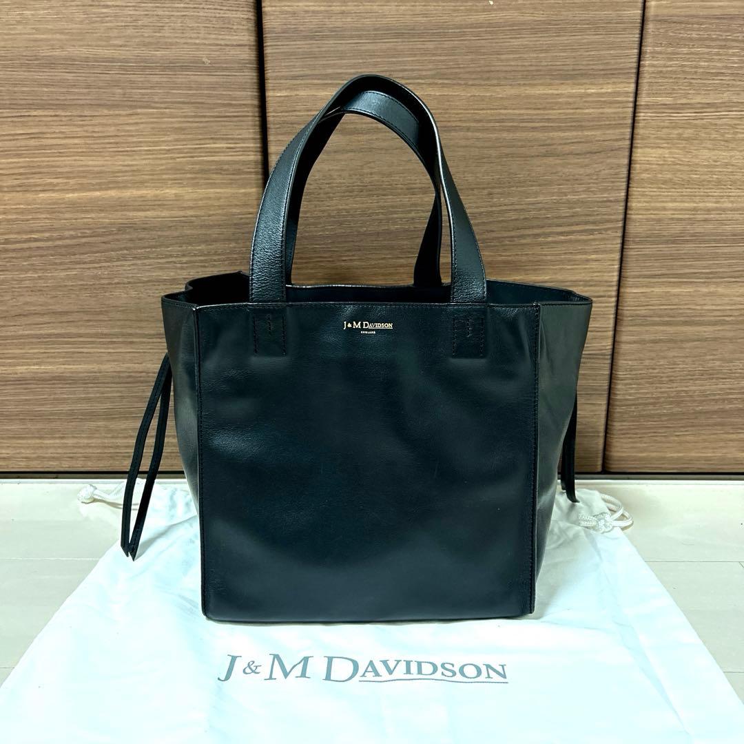 美品 J&M DAVIDSON BELLE トートバッグ 黒A4 OK 2way