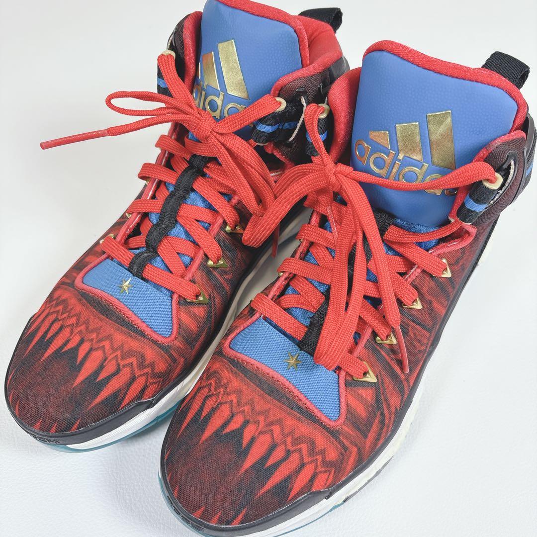 アディダス D Rose 6 Boost 26.5 バッシュ 赤 デリックローズ