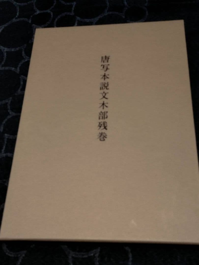 唐写本説文木部残巻 非売品