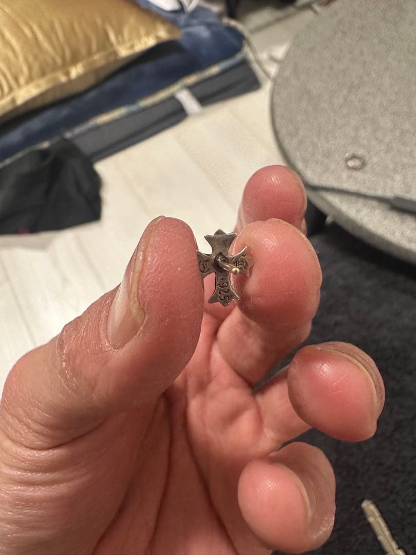 CHROME HEARTS クロムハーツ シルバーピアス フラワーモチーフ