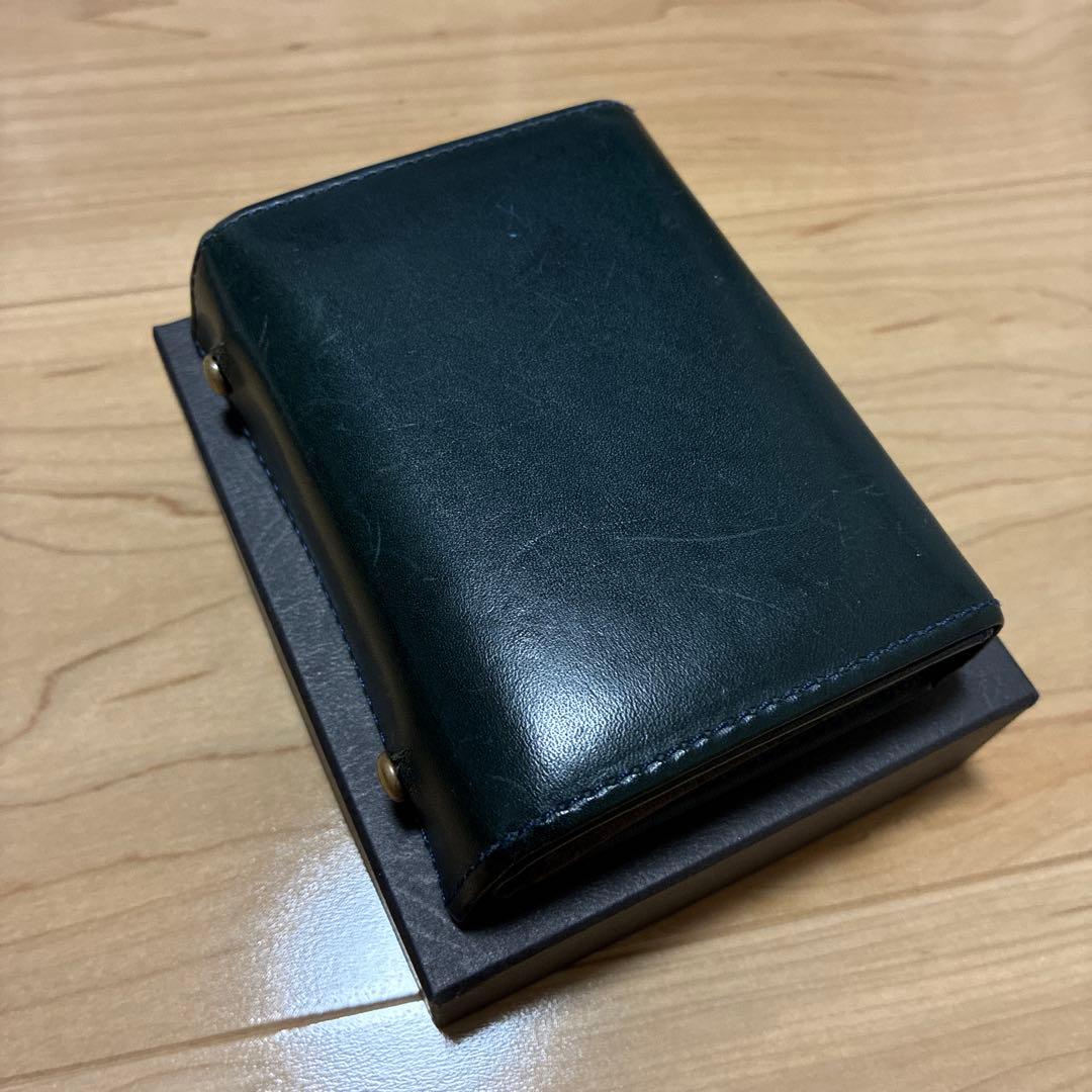 エムピウ m+ millefoglieⅡ ミッレフォッリエ 財布 ブルー