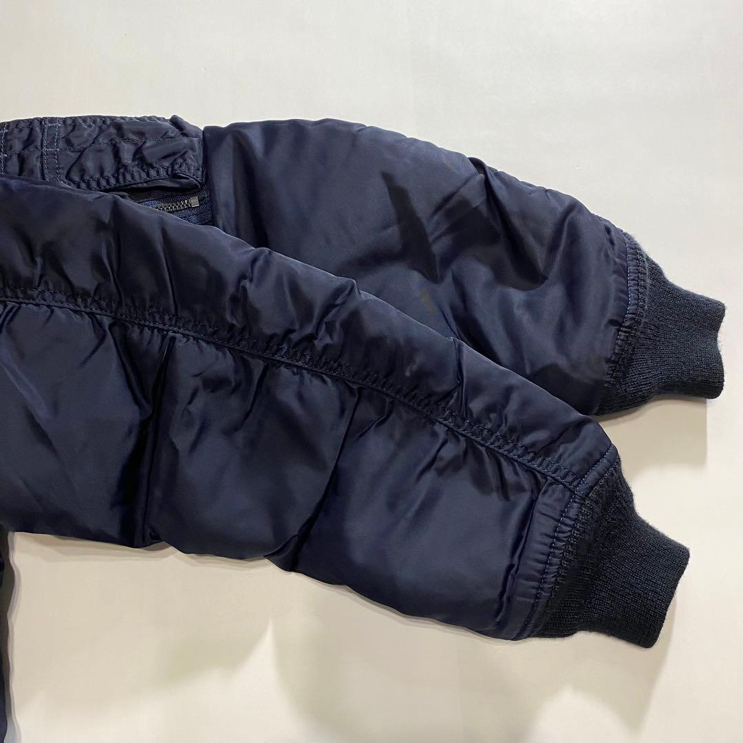 AVIREX アヴィレックス MA-1 フライト ネイビー ワッペン M 短丈