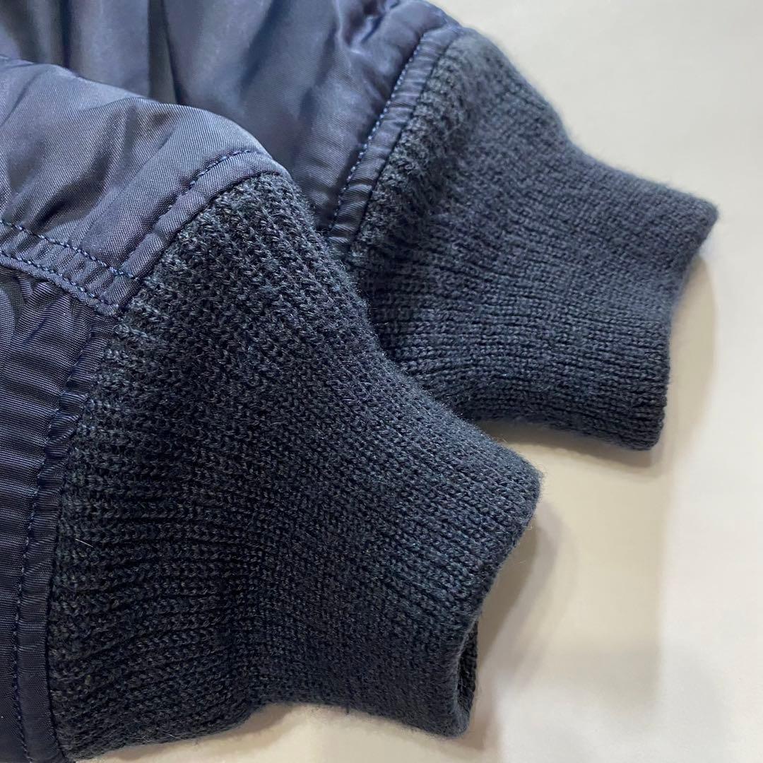 AVIREX アヴィレックス MA-1 フライト ネイビー ワッペン M 短丈