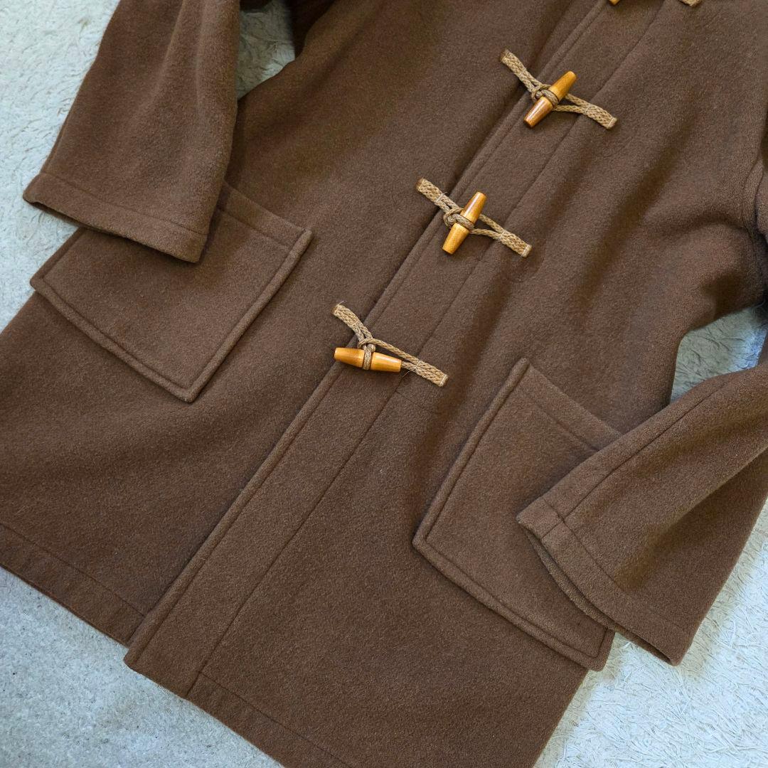 美品 モンゴメリー ダッフルコート カシミヤ混 チベット サイズL相当 ブラウン