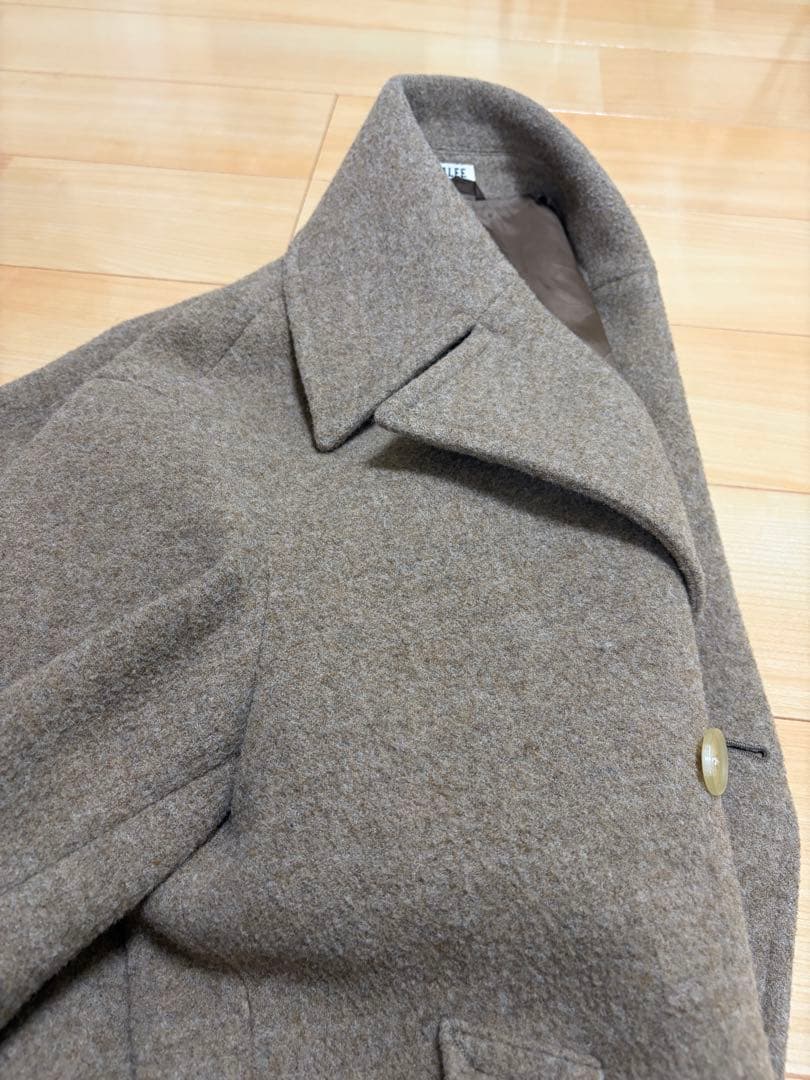 AURALEE 24AW ウールメルトンロングコート サイズ0（小柄な方向け）