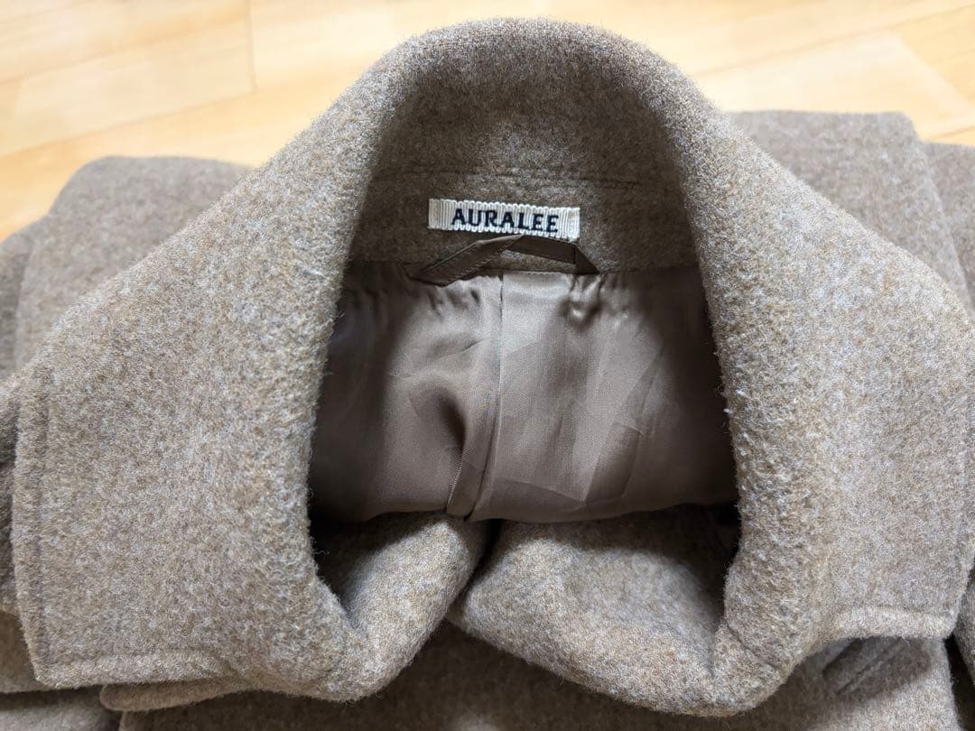 AURALEE 24AW ウールメルトンロングコート サイズ0（小柄な方向け）