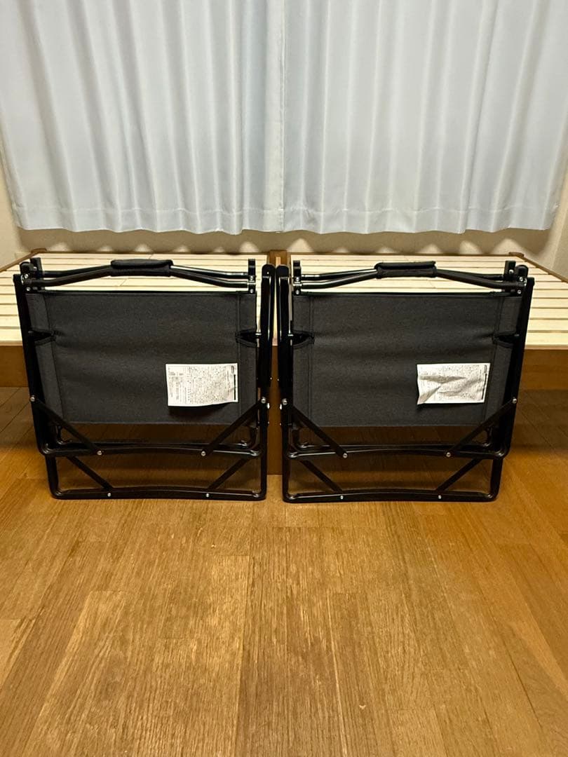 コールマン　ファイヤーサイドフォールディングチェア(ヘザーブラック) 2脚セット