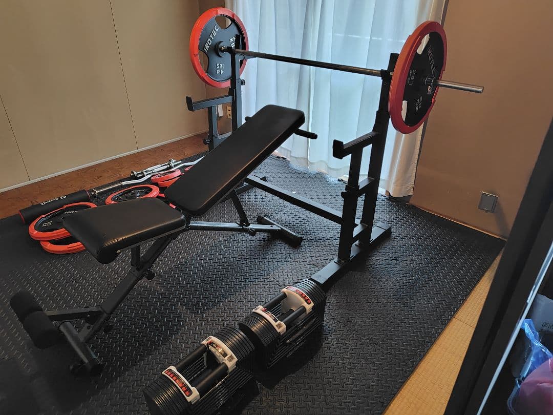 【引取限定】IROTEC フラットベンチ ウエイトセット