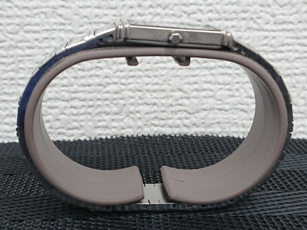 H1 イヴサンローラン YSL 腕時計 クォーツ ブラック シルバー