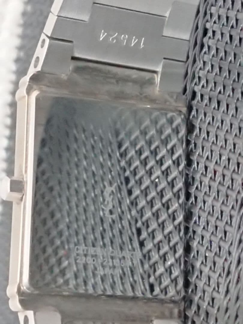 H1 イヴサンローラン YSL 腕時計 クォーツ ブラック シルバー