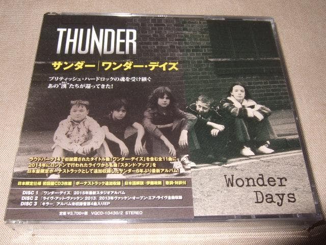 THUNDER,新品未開封,3CD,サンダー,ハードロック,UKロック,限定盤