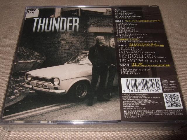 THUNDER,新品未開封,3CD,サンダー,ハードロック,UKロック,限定盤