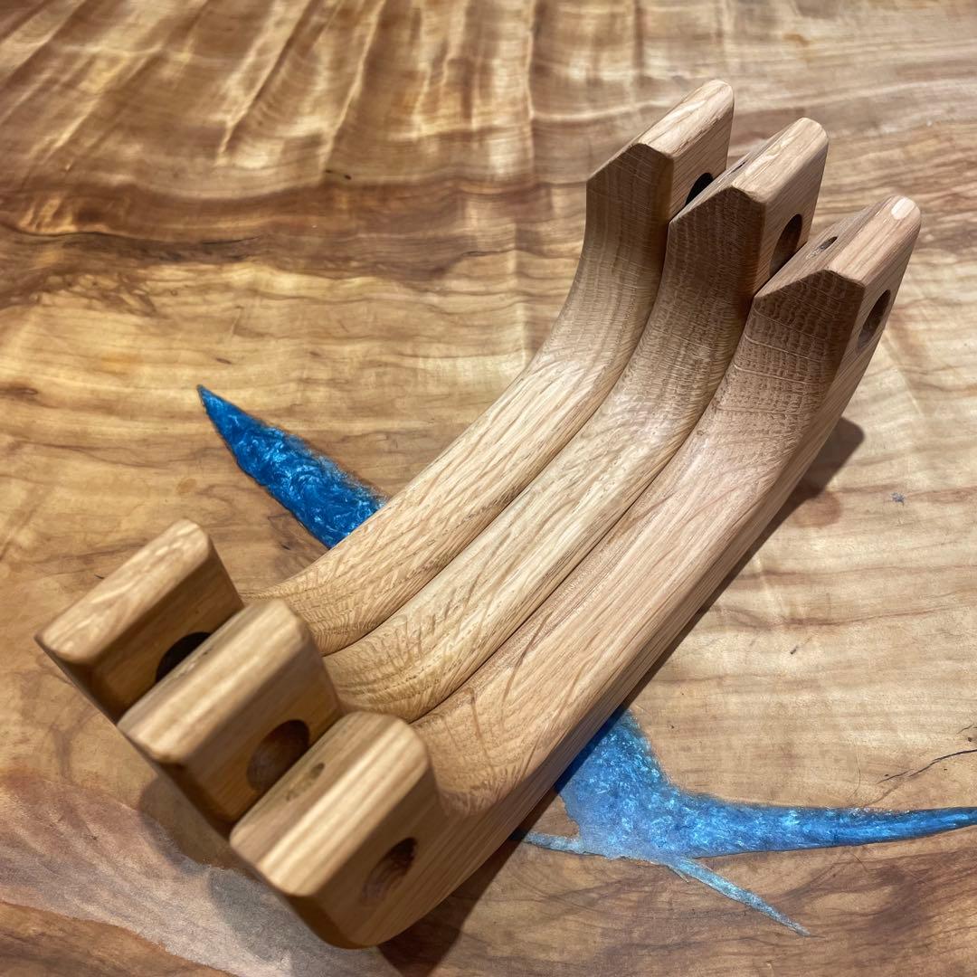 ハイエース用アシストグリップ(ホワイトオーク)3個セット