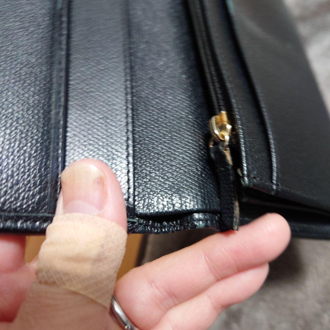 けーこ★CHANEL ブラック レザー 長財布