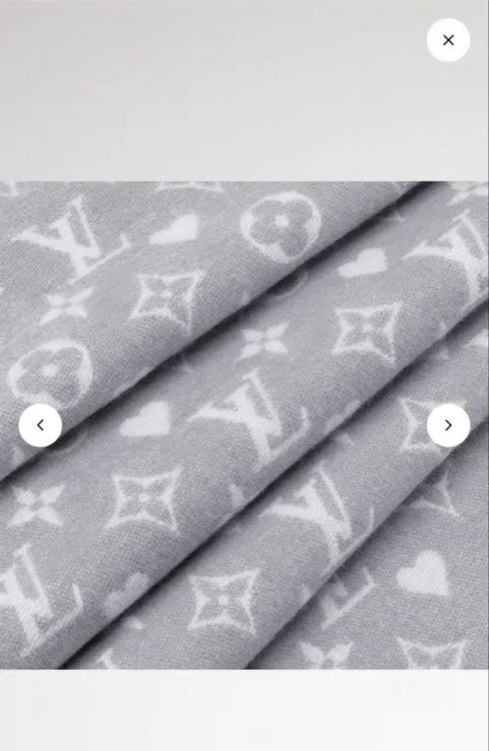 louisvuitton マフラー・ゲーム・オン　グレー　カシミヤマフラー