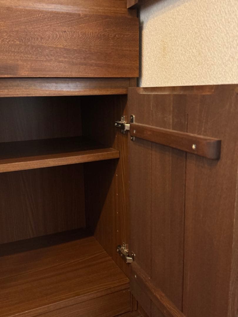 unico ストラーダ（木枠）食器棚／カップボード　※前面無垢材