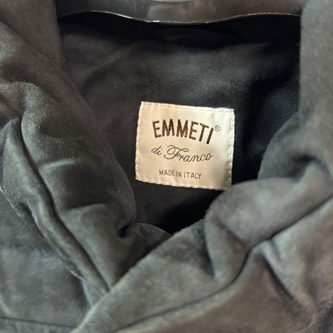 EMMETI ムートンダウンベスト 44サイズ ジャケット スエード レザー