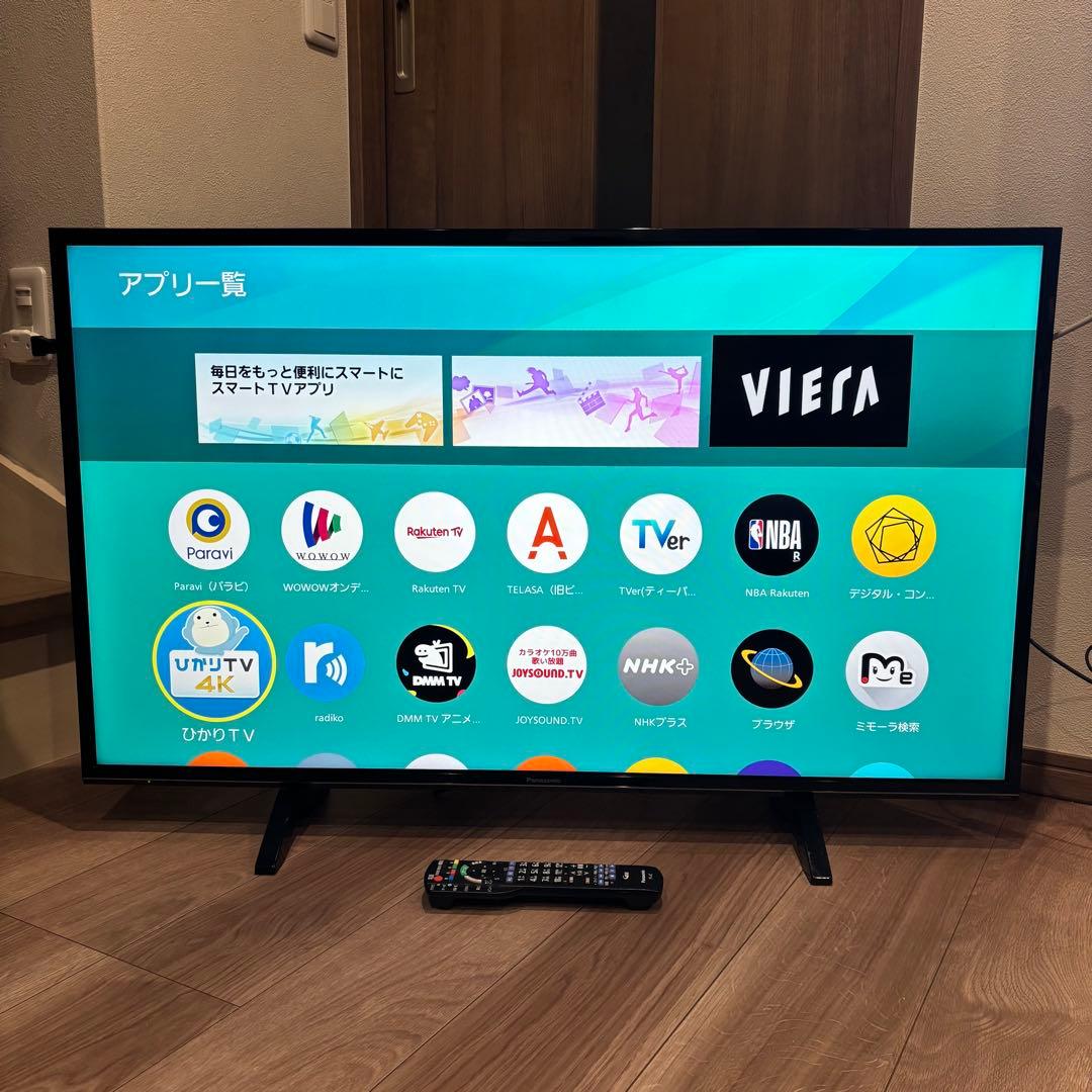 福岡発　パナソニック 43型 4K 液晶テレビ VIERA TH-43FX600