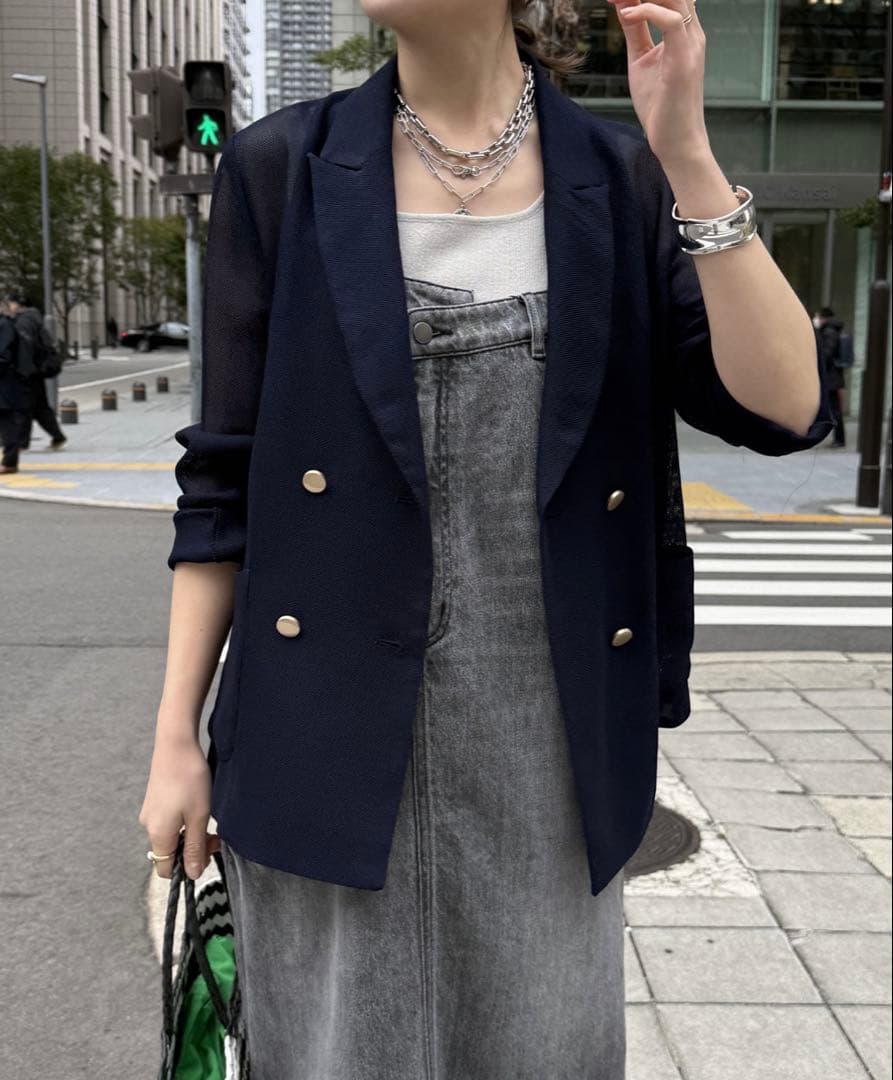 DOUDOU 裾フリンジジャンスカ