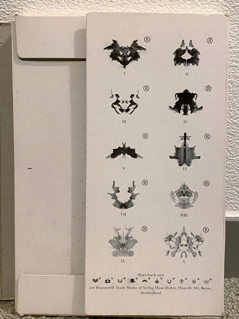 ロールシャッハ テスト　図版　正規品　Rorschach-Test
