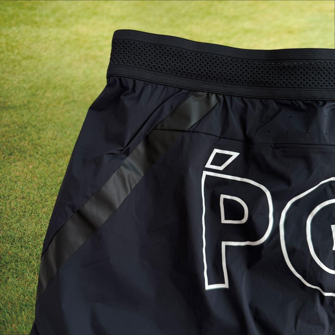 美品　現行モデル　パーリーゲイツ　PGG ハーフパンツ　短パン　濃紺　黒　5 L