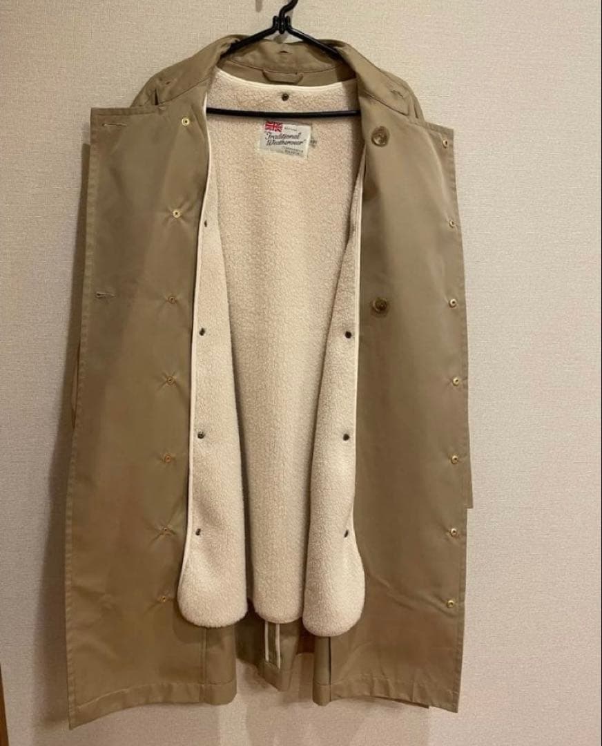 トラディショナルウェザーウェアバンウェル ピー コート ボアライナー付