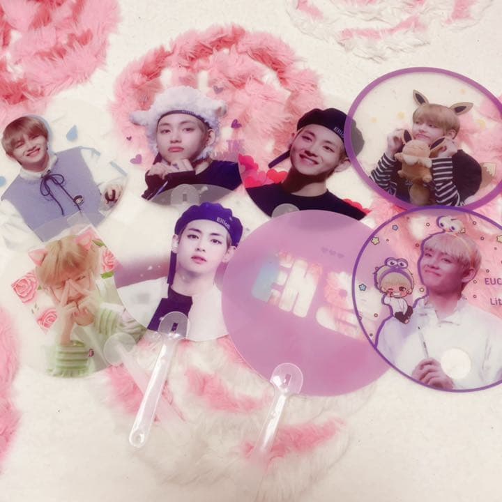 BTS テテ うちわ マスタニム 透明うちわ スローガン