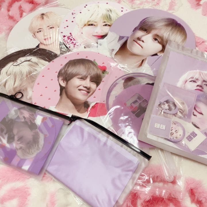 BTS テテ うちわ マスタニム 透明うちわ スローガン