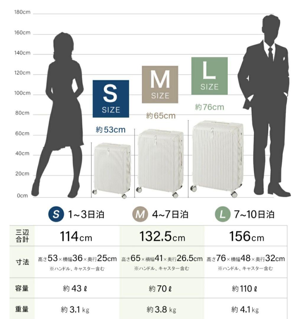 シシベラ キャリーケース Lサイズ ピンクチタン