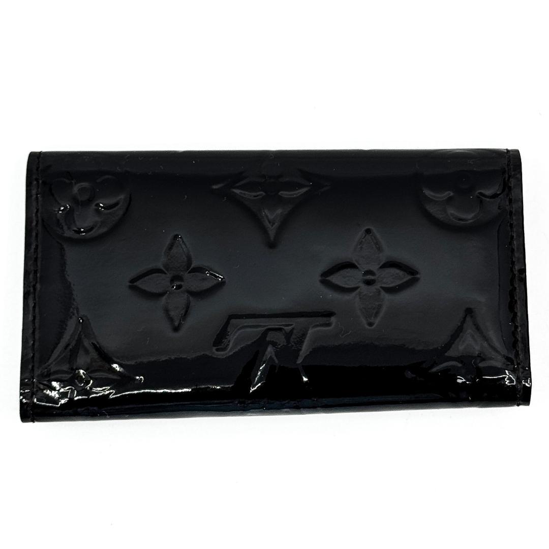 ゆー　超美品　ルイヴィトン　ヴェルニ　4連キーケース　エナメル　ブラック