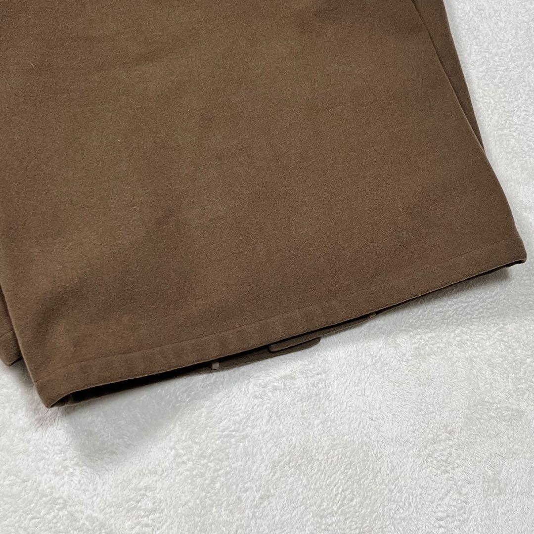 『MHL.』メルトンコート 生地切替 チンフラップ マーガレットハウエル M