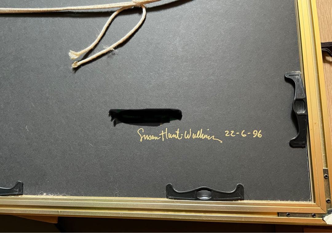 リトグラフ 手彩色 スーザン・ハント・ウォルコッツ