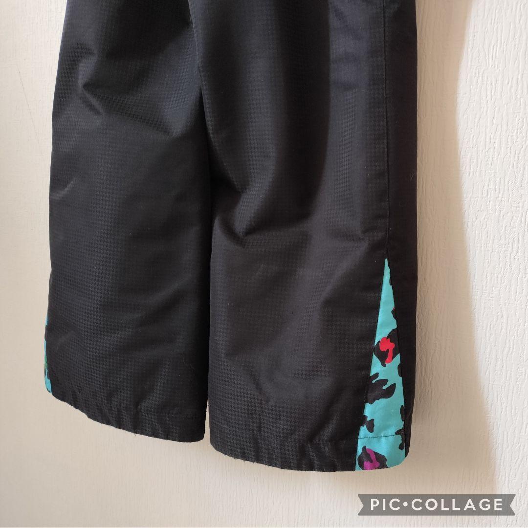 美品★Phenix スキーウェア 130 女の子♡カモフラブルー×ブラック 上下