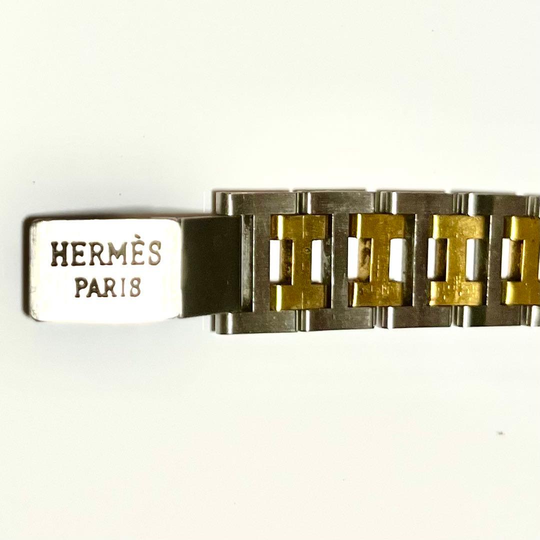 HERMES アナログ腕時計 シルバー/ゴールド