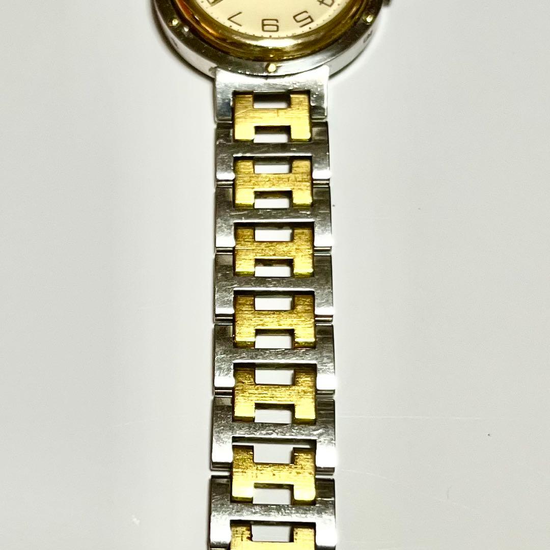 HERMES アナログ腕時計 シルバー/ゴールド