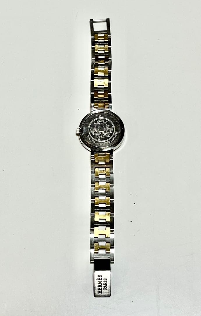 HERMES アナログ腕時計 シルバー/ゴールド