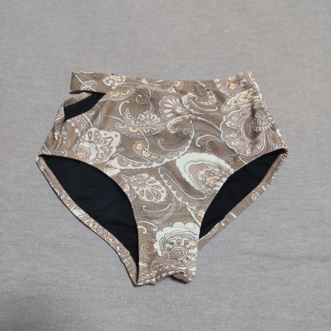 リエンダ ラッフルフリル ワイヤーカップ ビキニ 2WAY ブラウン S