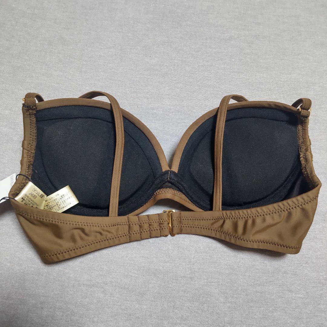 リエンダ ラッフルフリル ワイヤーカップ ビキニ 2WAY ブラウン S