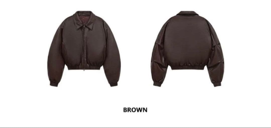 善*逸様 ダークブラウン レザー クロップドジャケット Acne Studios