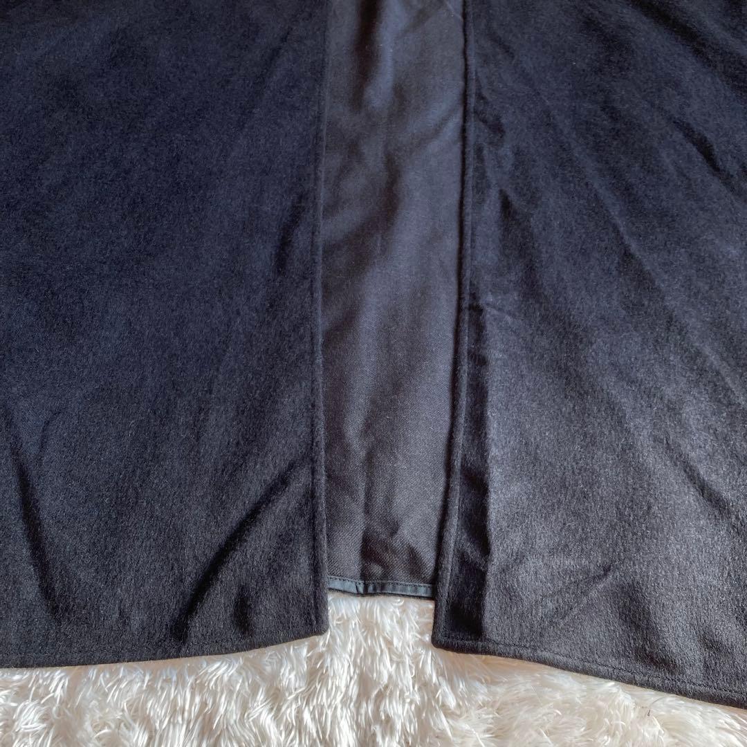 【タグ付】 KUNA クーナ ベビーアルパカ100% ポンチョ ケープ 黒