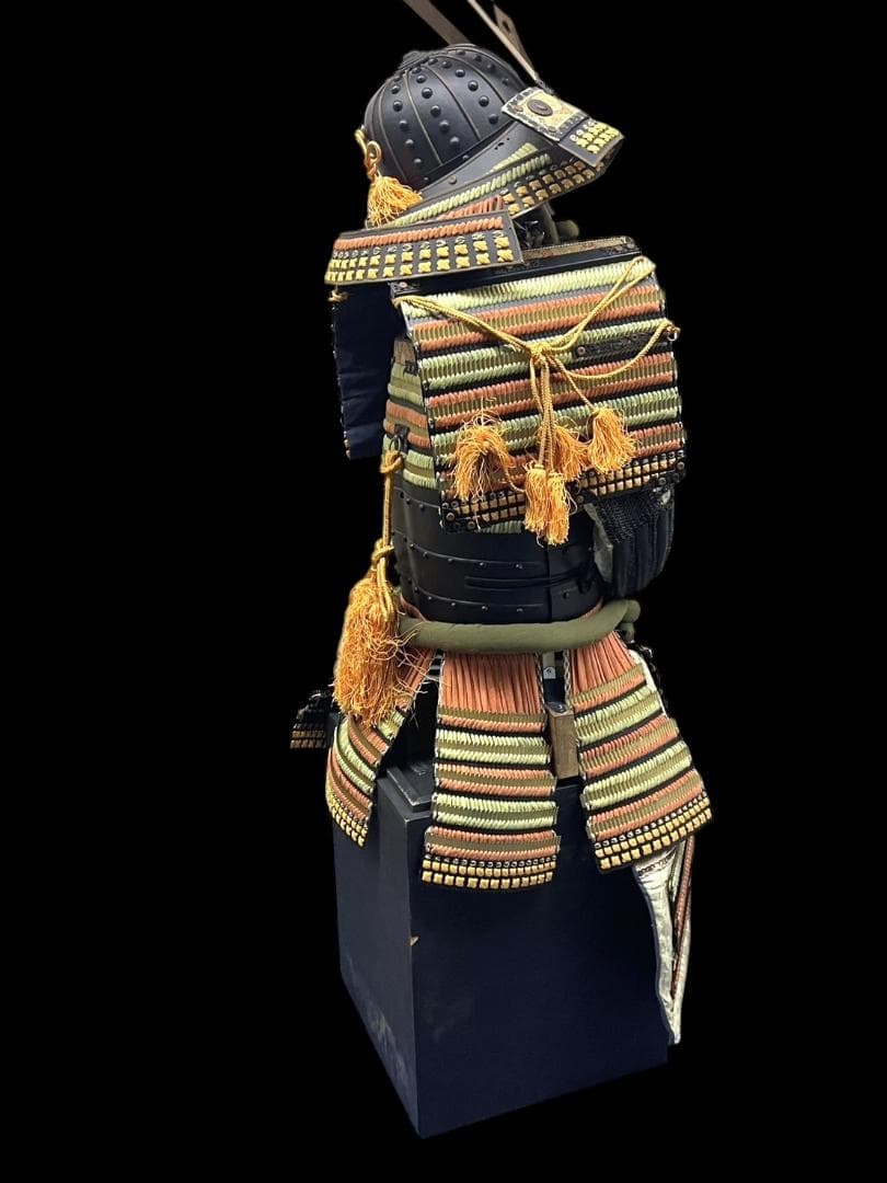 送料込み 着用可能 甲冑 等身大 当世具足 鎧兜 時代祭り 鎧櫃 龍刻 胸当て