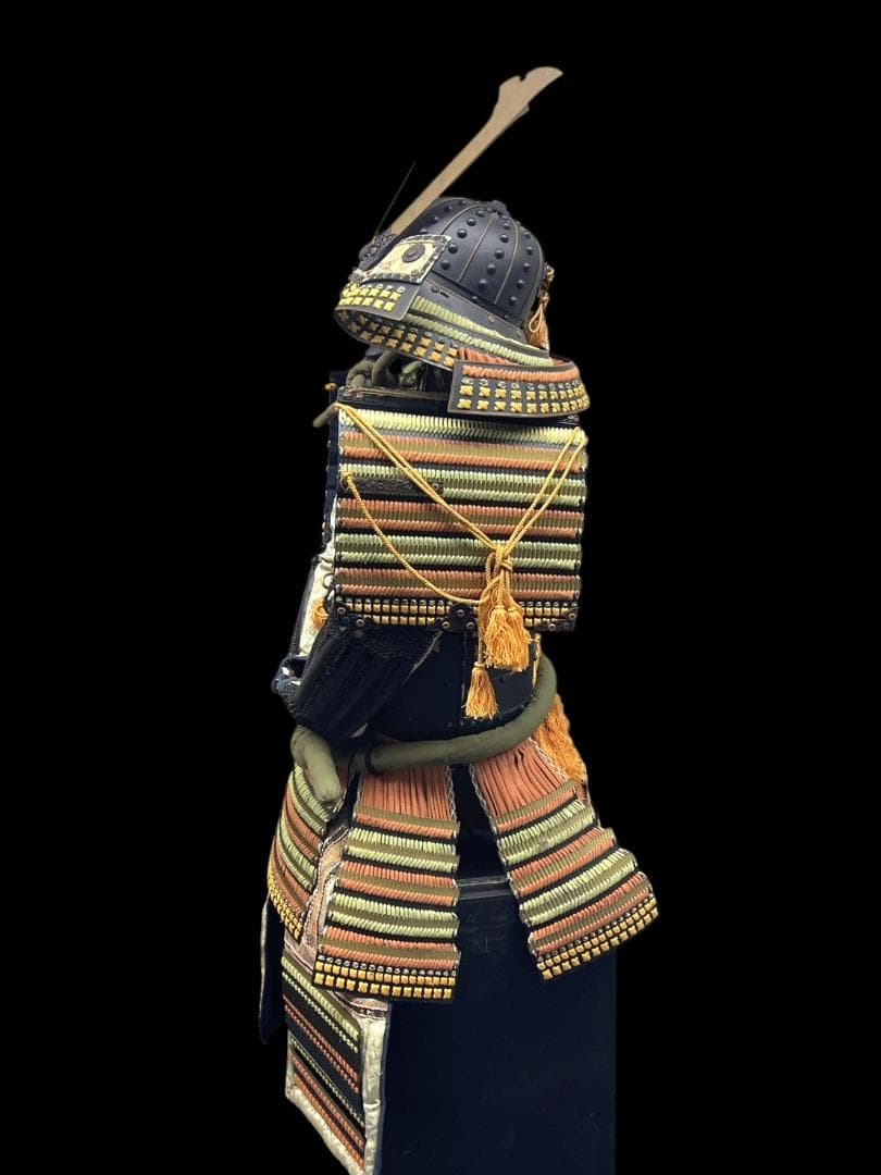 送料込み 着用可能 甲冑 等身大 当世具足 鎧兜 時代祭り 鎧櫃 龍刻 胸当て