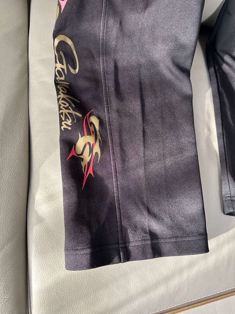 【適品】がまかつ ジャージ スーツ LL（XL）ブラック　GM-3324